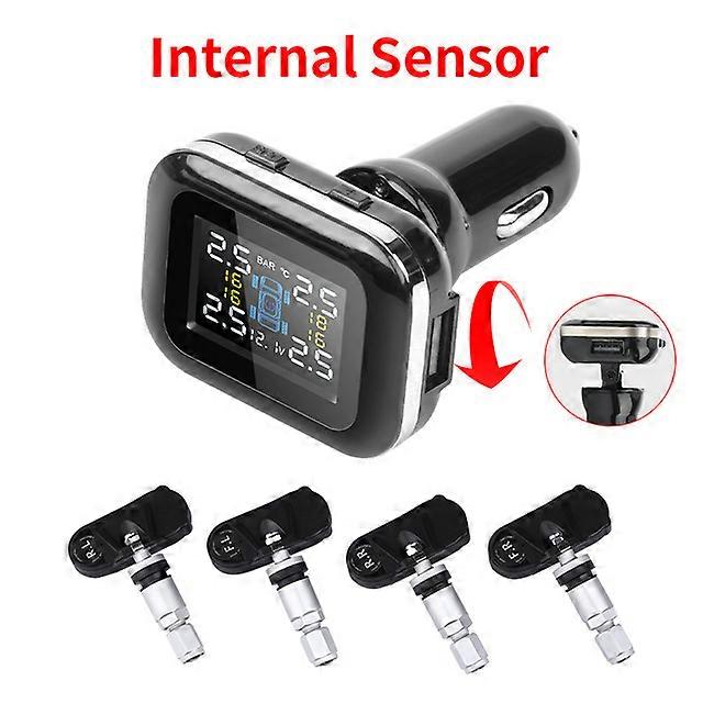 Jansite Car TPMS Cigarette lighter Tire Pressure Monitoring System Sensors Adjustable Display Angle Auto Security Alarm Pressure