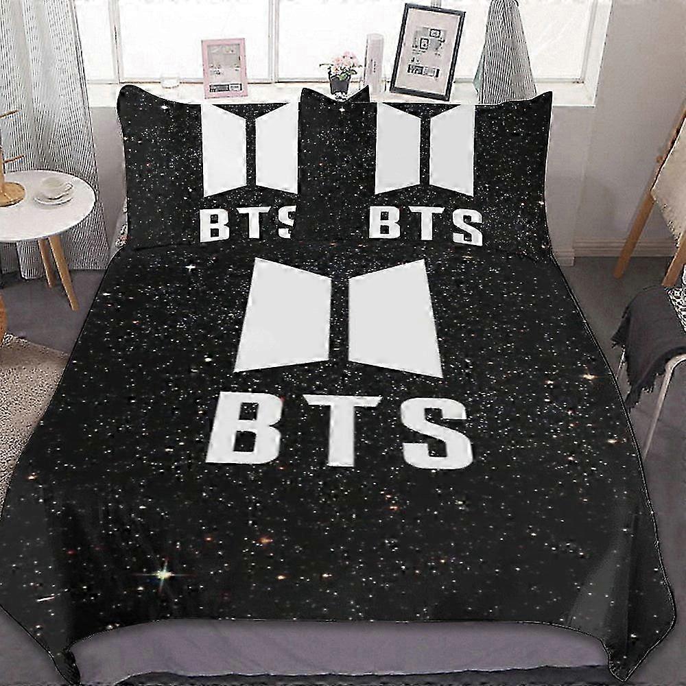 o1776 Lençóis Kpop B Conjunto de Cama Duvet Cove3D Print Bedding Comforter Cover Capa de Edredão &  Fronhas (1 capa de edredão e 2 fronhas) Cama S