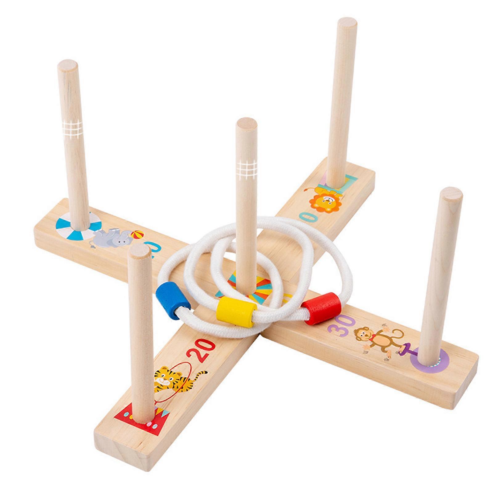 Educational Toy Set Toddler Thinking Training Wooden Bright Color Recognition Puzzle Game