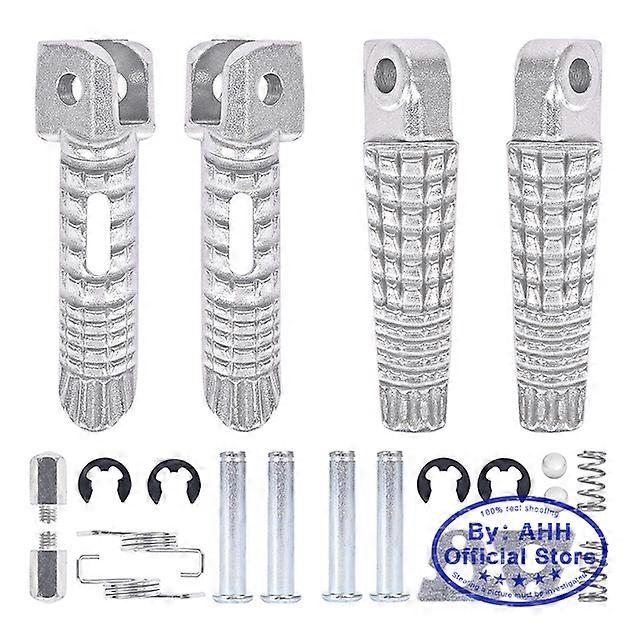 1Pair Aluminum Alloy AntiSkid Black CNC Folding Foot Pegs Pedal Rest Front and Rear Footpegs Footrest For SUZUKI GSXR600 K6