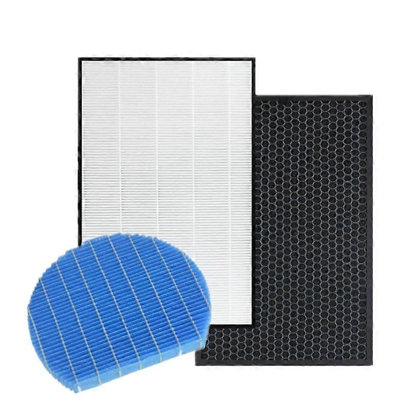 1 set (3 stuks) voor scherpe luchtreiniger KC-D40E-W KC-D40E KC-E50 KC-D50 KC-F50 Hepa koolstofbevochtigingsfilter FZ-D40HFE FZ-D50HFE FZ