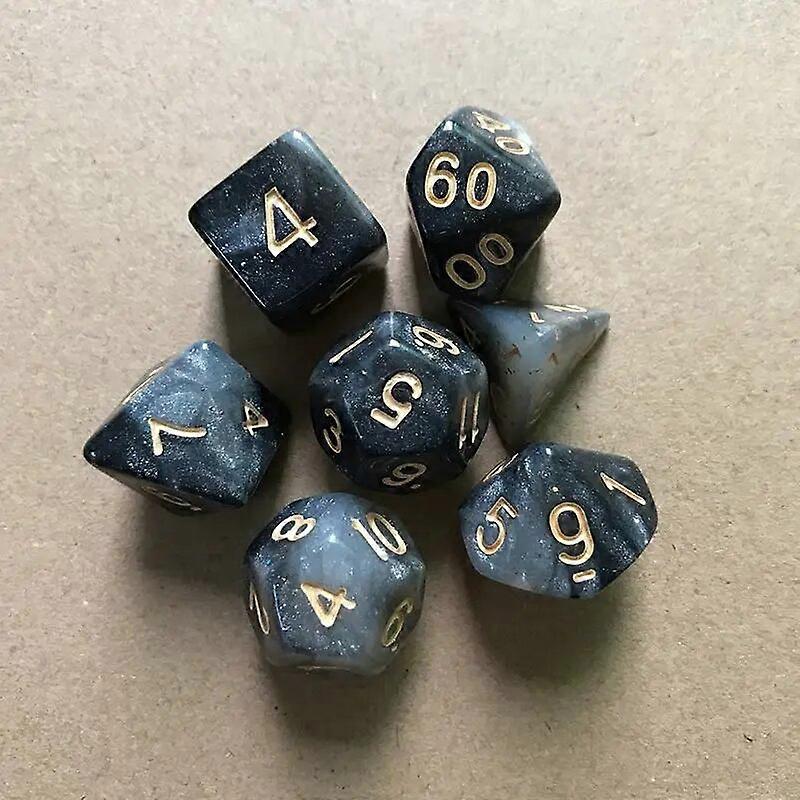 7pcs/set Table Game Polyhedral Dice Multicolor Polyhedral Game Dice For Dungeons And Dragons DND RPG MTG 4 6 8 10 12 20 D4-D20