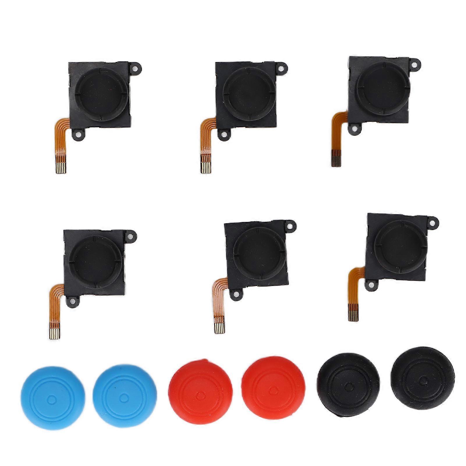 QM2107096 6pcs Joystick Replacement 3D Analog Left/Right Joysticks Rocker Replacement for Joycon