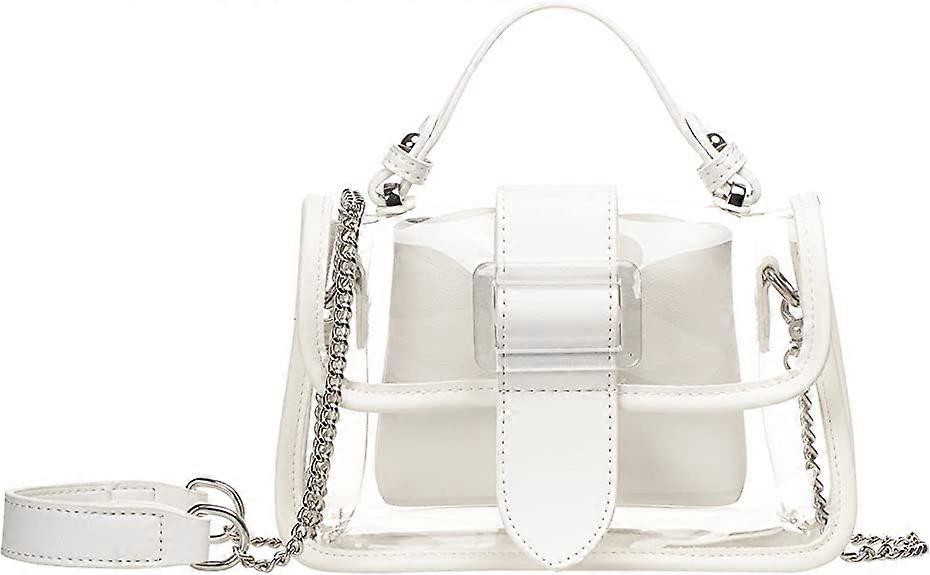 Borsa a tracolla trasparente Borsa 2 in 1 Borsa a tracolla trasparente Jelly Borsa a mano