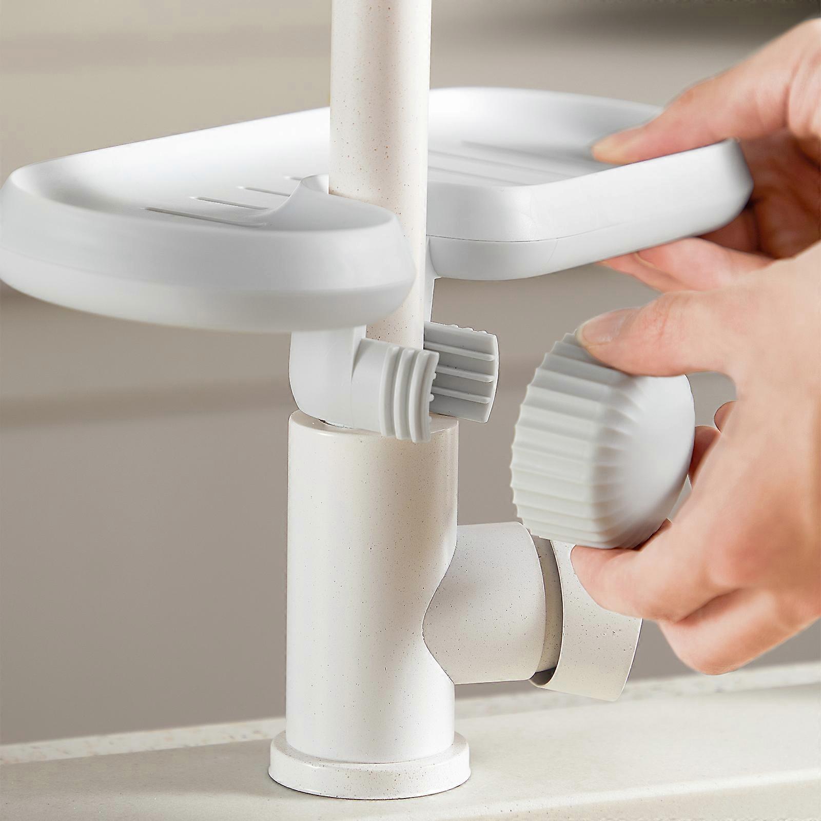 Faucet Storage Rack Sink Sponge Holder - Organize and Free up Your Sink Space - Rust-Resistant and Easy to Install