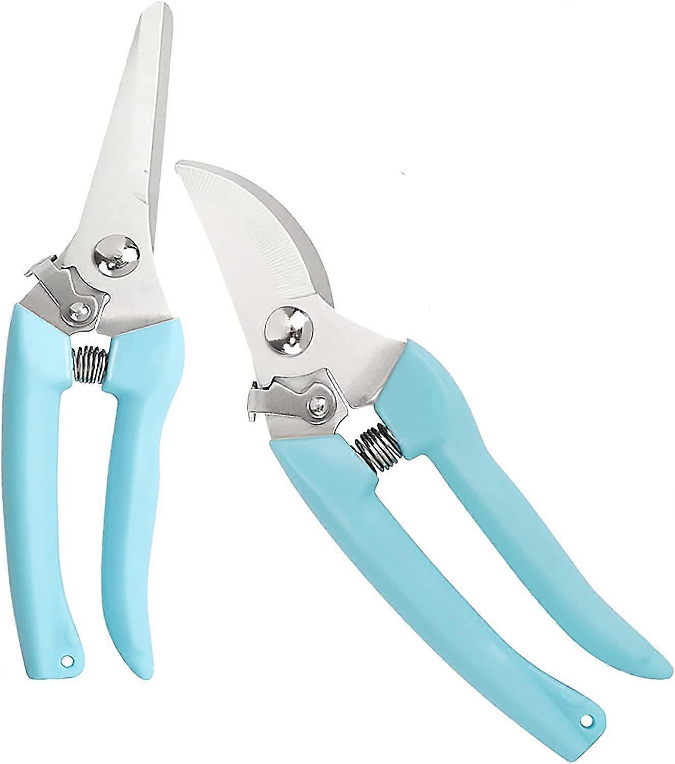 2 Pack Sharp Gardening Tools, Lightweight Pruners, Premium Plant Shears, Leveling