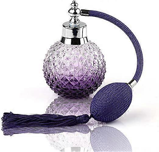 Crystal Art Vintage Style Refillable Perfume Atomizer Long Spray Bottle 100ml