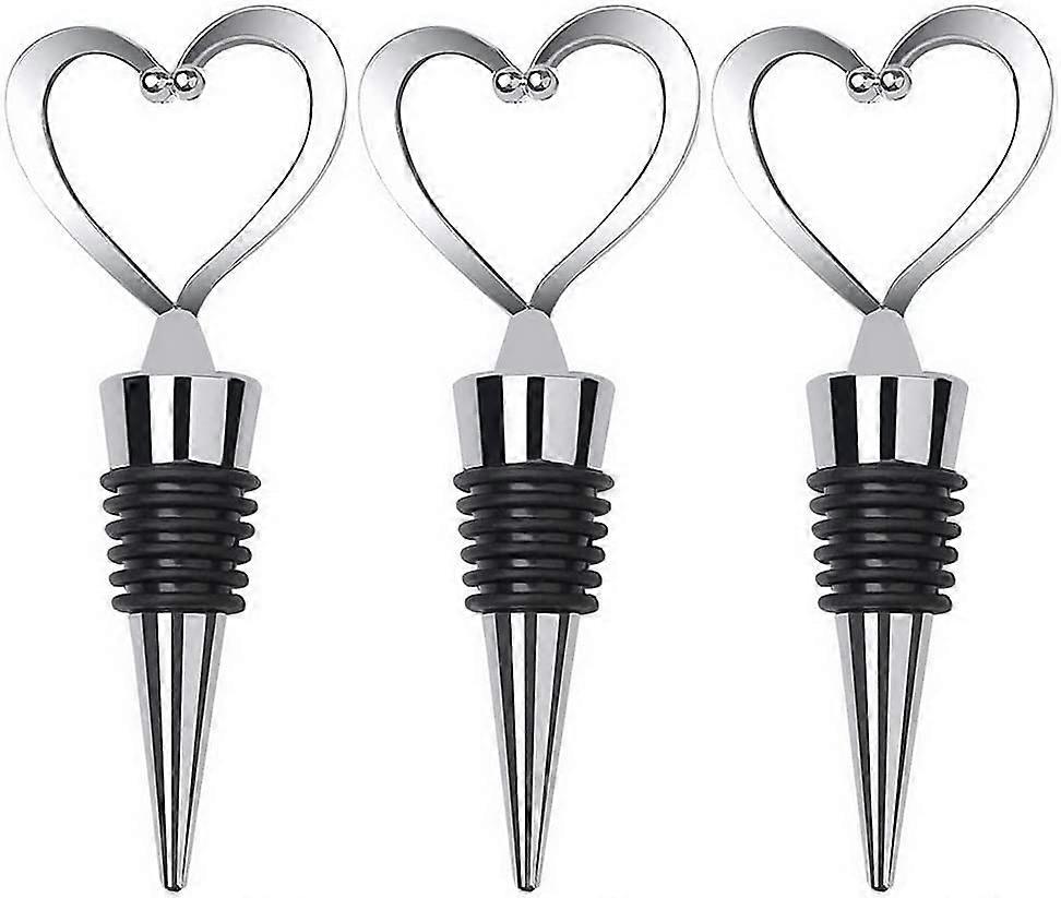 3 PCS Bottle Stopper(heart)