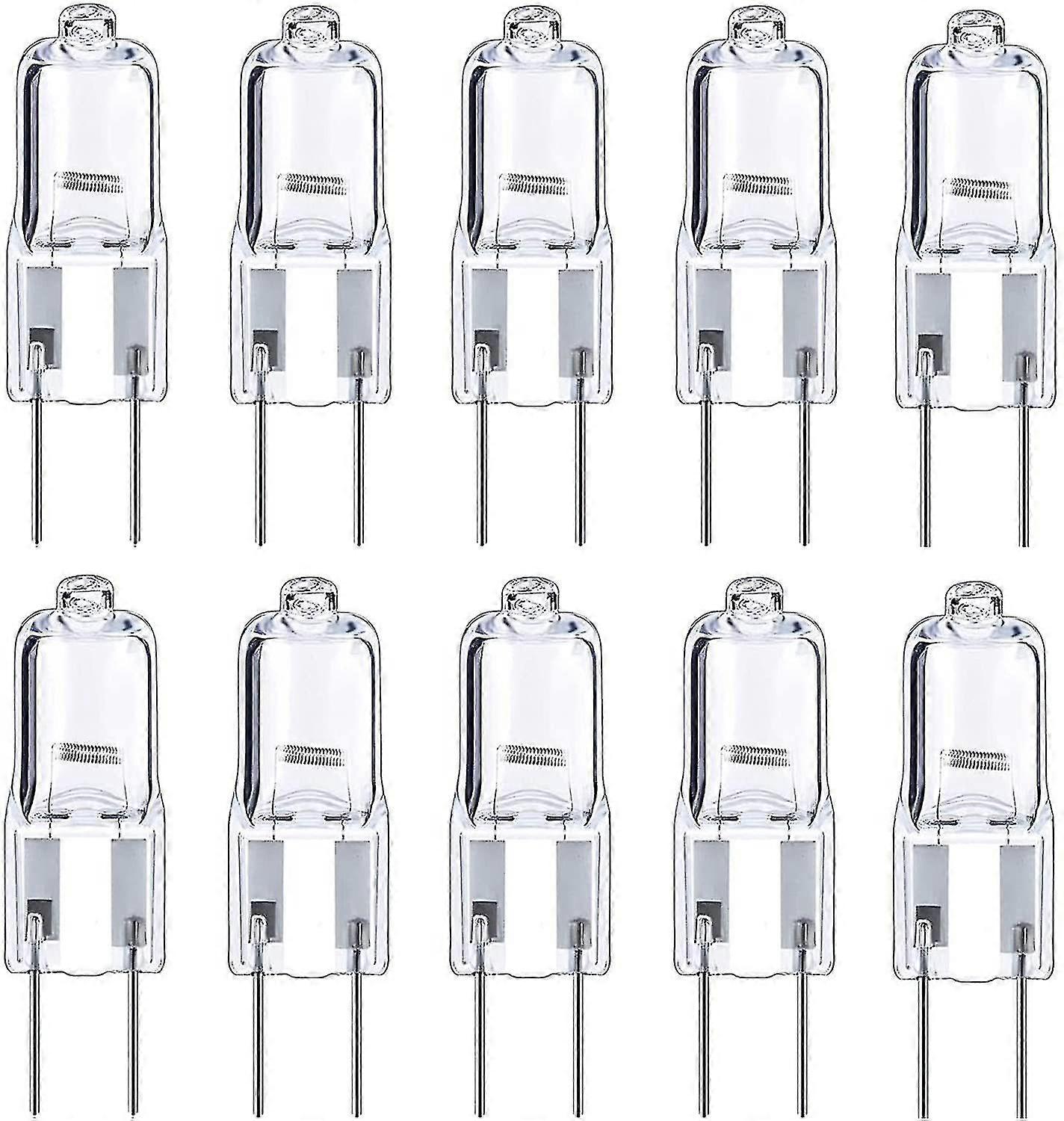 G4 Halogenlampen 12V 10W Glühbirne, warmweiß, Packung mit 10 Tw