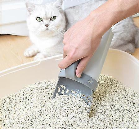 Cat Litter Scoop Detachable Deep Shovel Holder with Poop Sifting and Waste Container