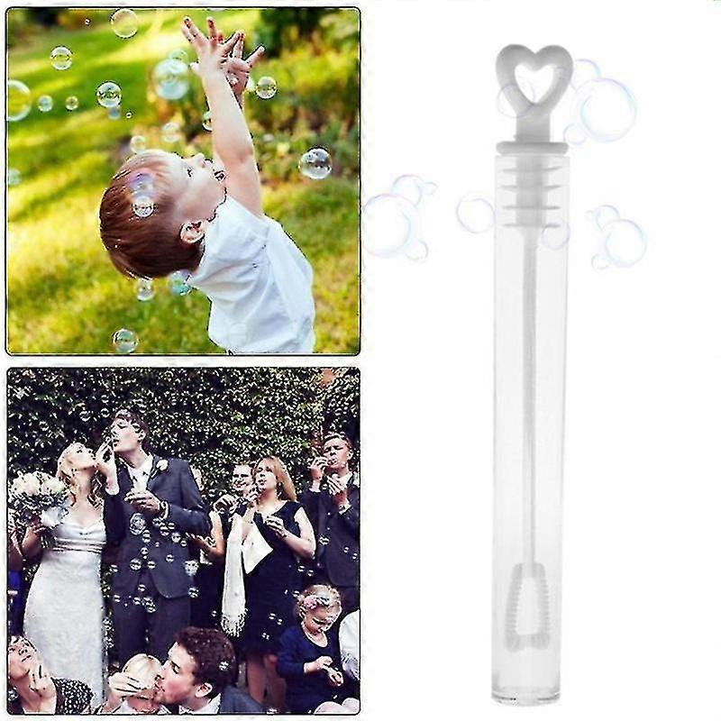 12 Soap Bubbles Wedding Heart Handle Wedding Bubbles Empty Bottle