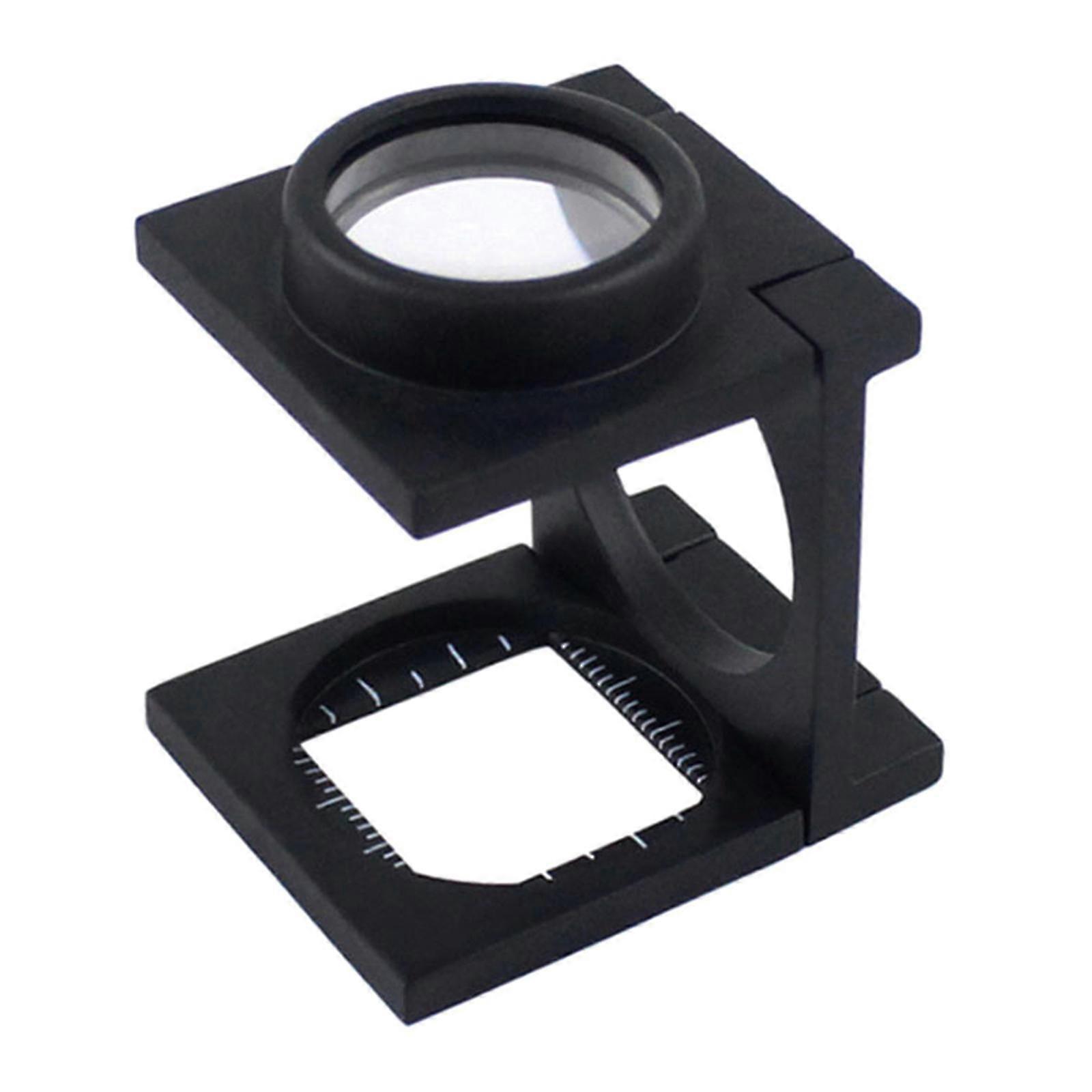 Foldable Magnifier Loupe- With Scale For Textile Optical Jewelry Sewing Thread