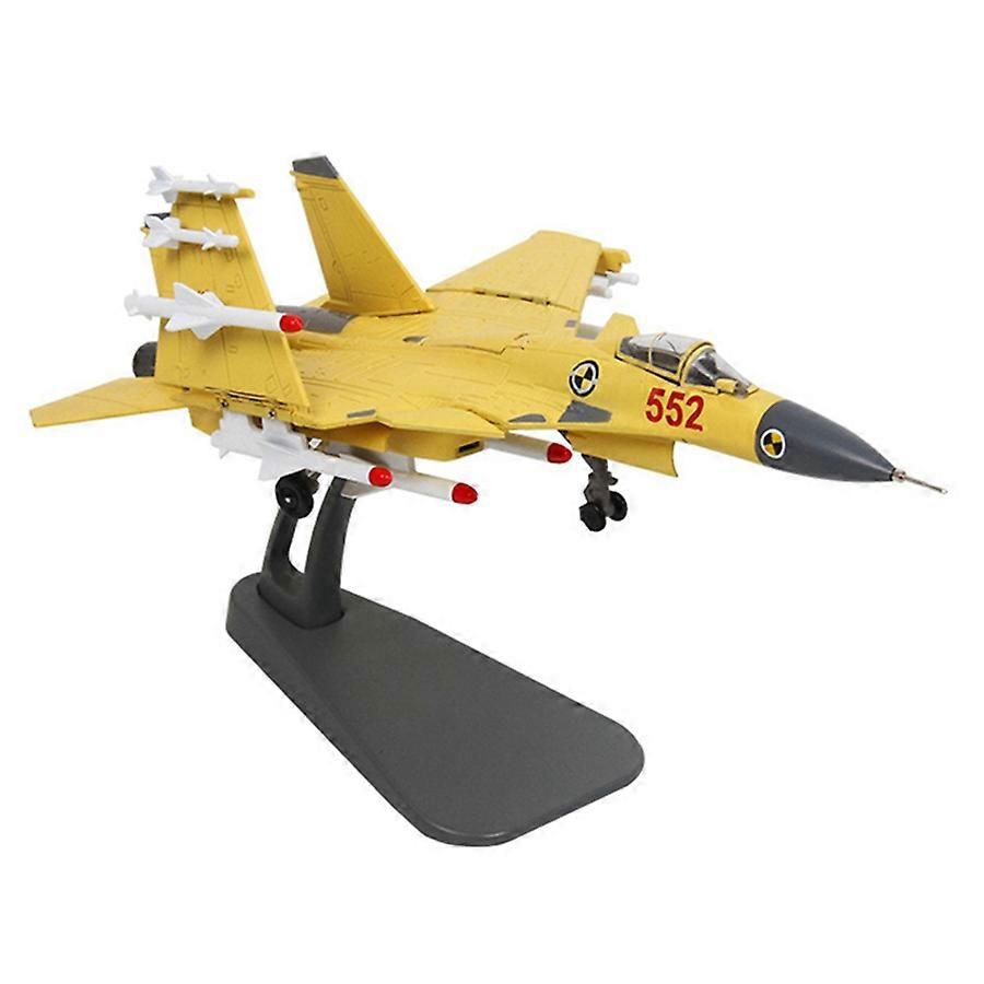 1/100 Scale Model China J-15 Flying Flanker-D Carrier-Based Aircraft Diecast Metal Plane Model Toy