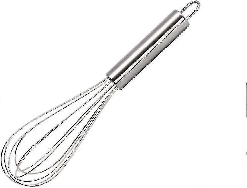 Whisk em aço inox (8 polegadas, prata) Xinda