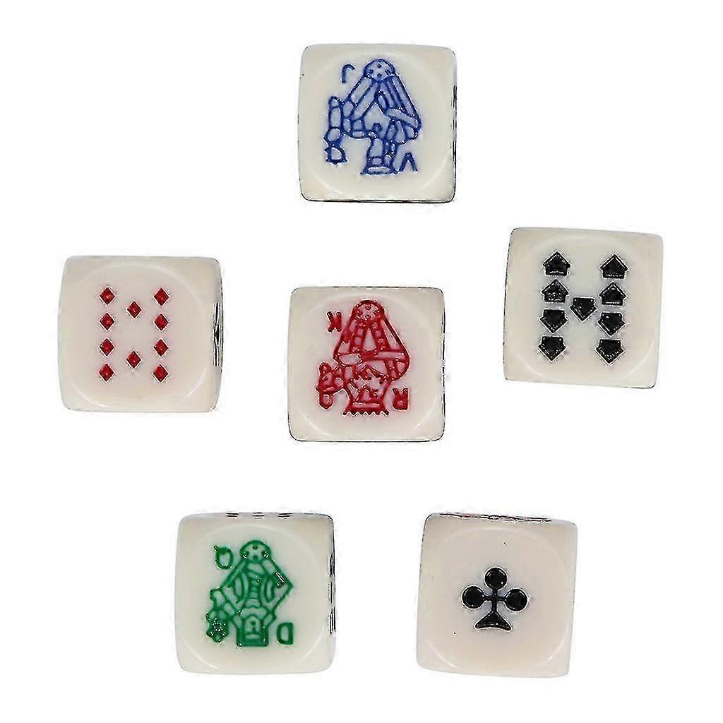 10pcs/Set Polyhedral Multi Sided Acrylic Poker Dice