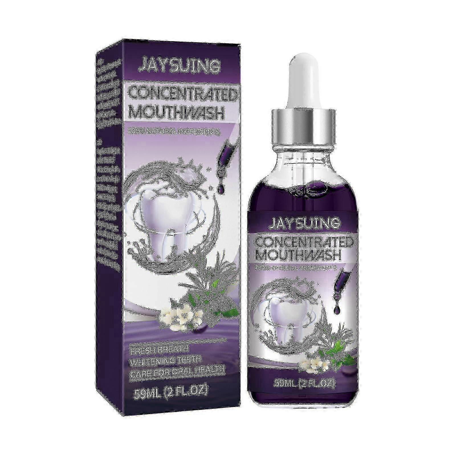 Jaysuing 濃縮うがい薬デオドラント歯ステインイエロー 歯のクリーニング オーラルフレッシュブライトホワイトティースマウスウォッシュ