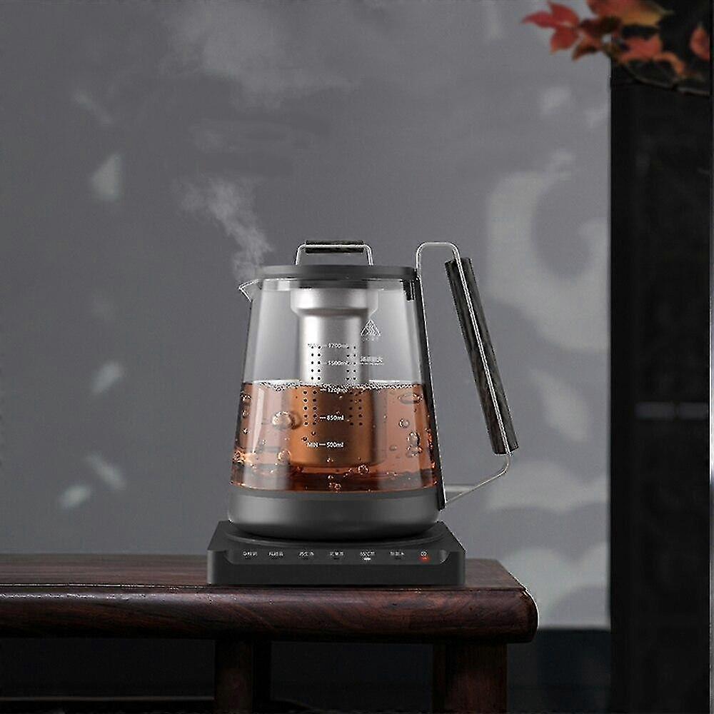 maker black glass automatic kettle steam spray teapot electric