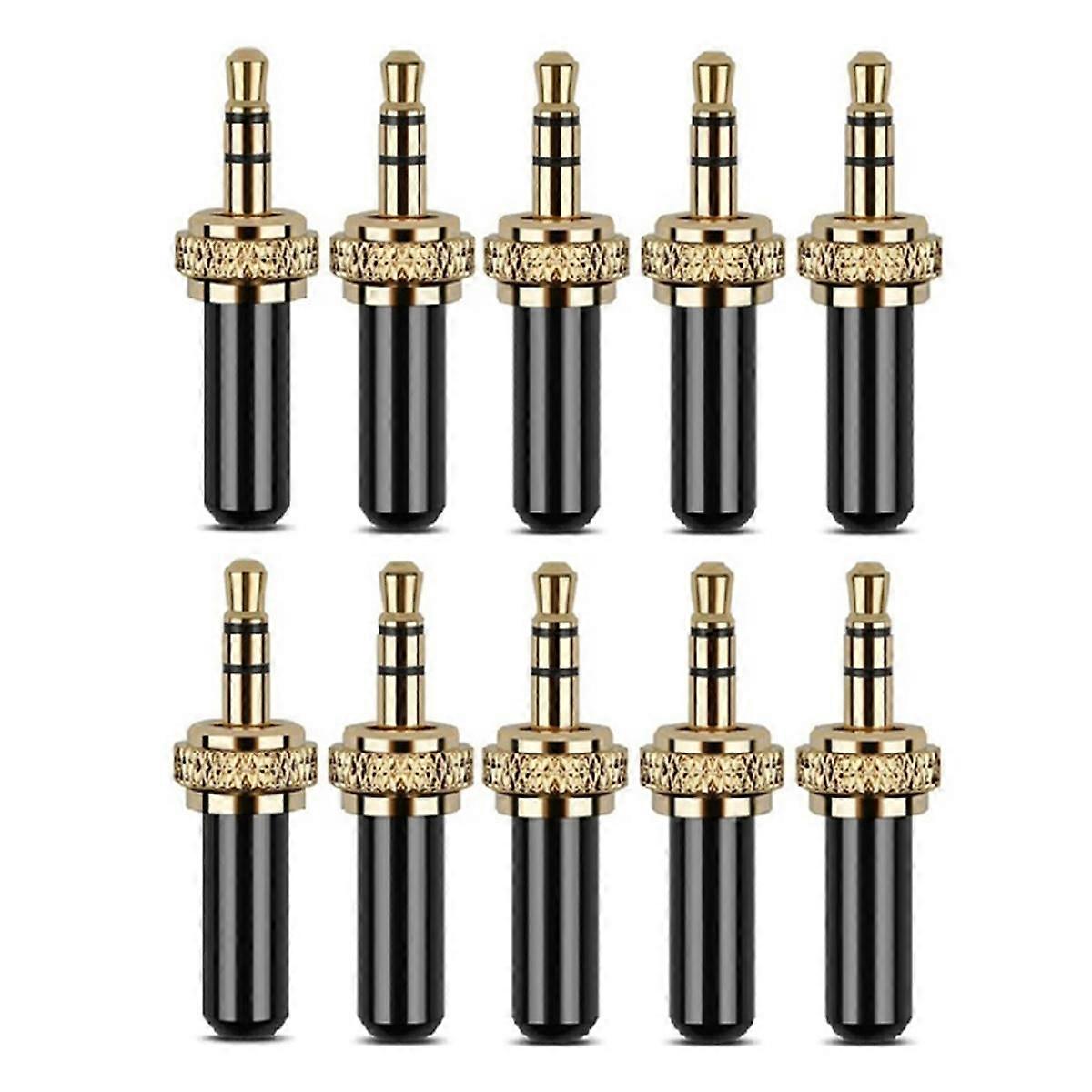 10Pcs 3.5mm Mufe Conector Mini 3.5mm șurub Lock Stereo Jack Plug pentru Wireless microfon Cabl