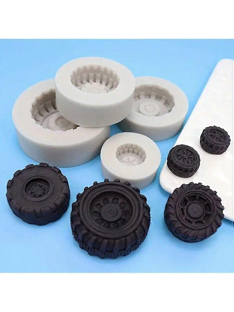 4 Stück Silikonform in Reifenform