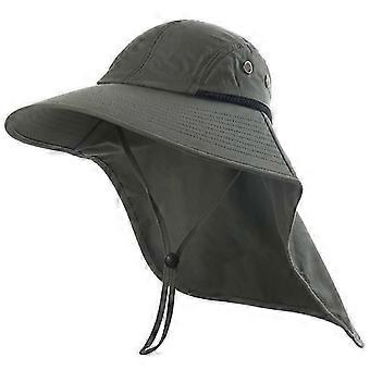 Outdoor Sun Hat Anti-Purple Protective Hunting Hat with Neck Cover (ArmyGreen)