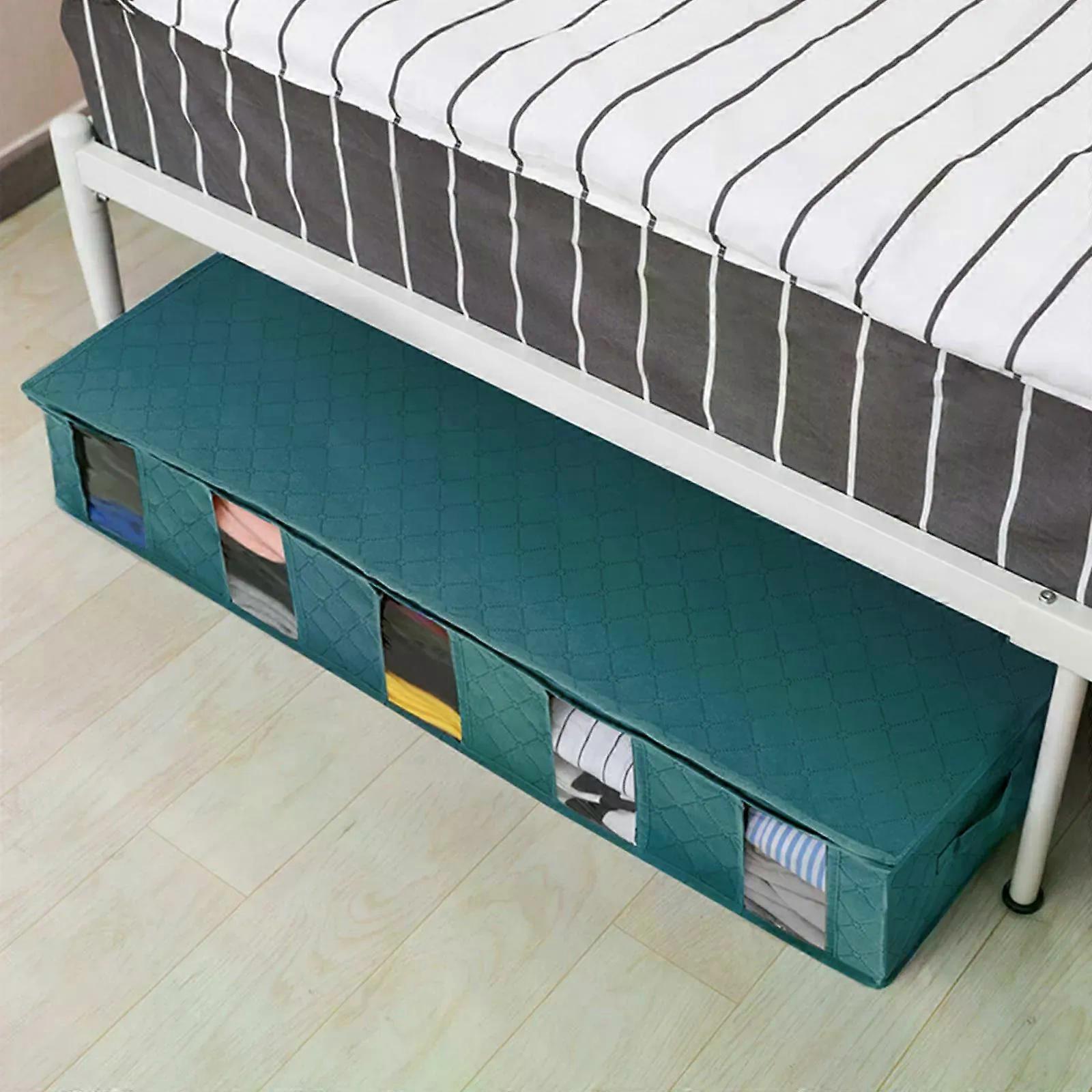 Under Bed Storage Box Clothes Storage Bag Extra Large Clothing Sorting Folding Flat Under Bed Storage Box Compartment Packing