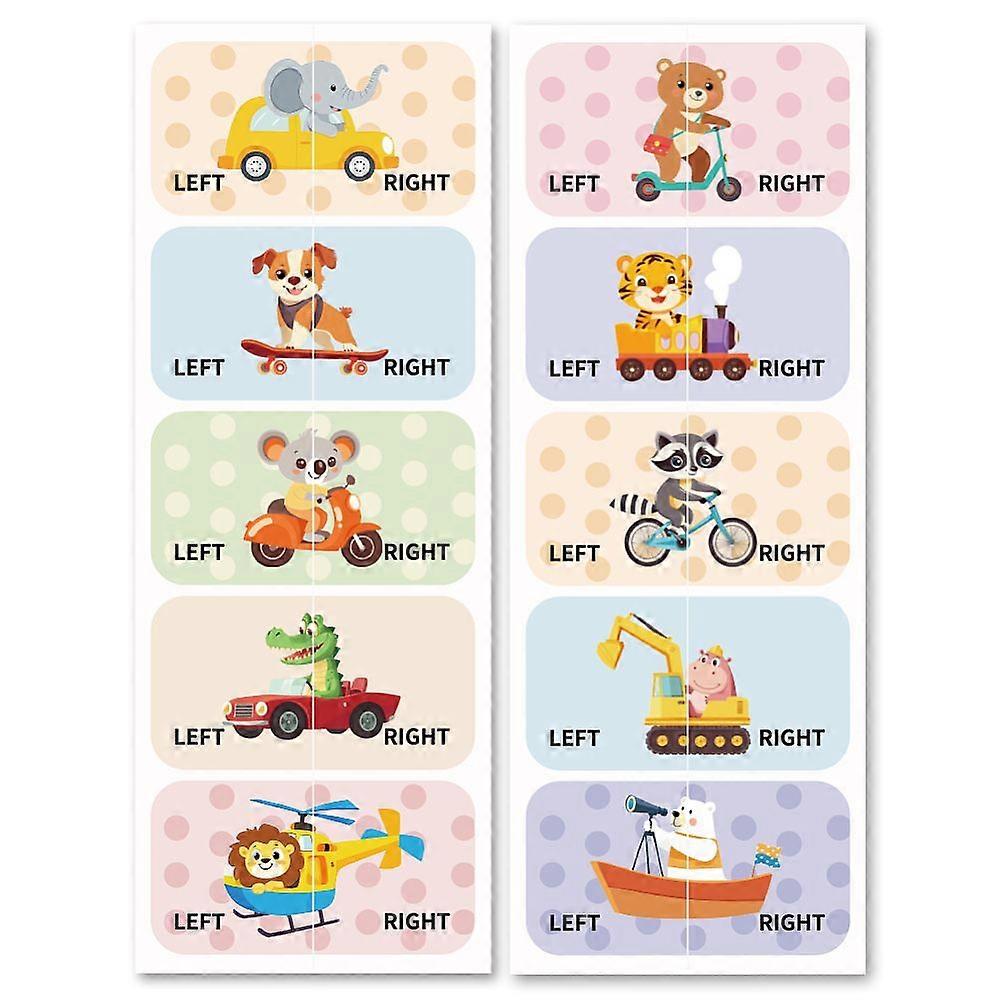 Waterproof Paper Sticker Rectangle Animals 240x90mm