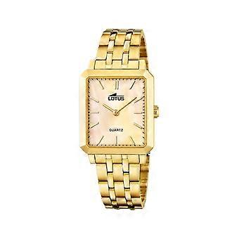 Lotus square series Women's Analog Quartz Watch with Stainless Steel Bracelet 18982/2