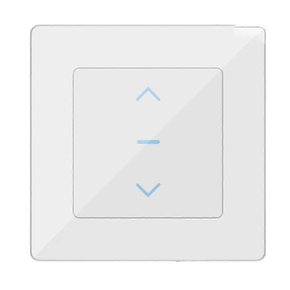 Wifi Smart Curtain Switch Touch Design For Motorized Curtains Blinds Work+alexa And Smart Life App White Eu Plug