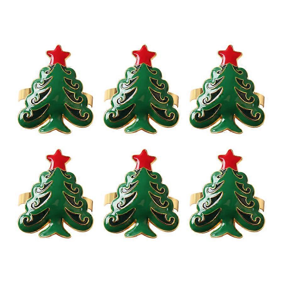 Classic Xmas Napkin Rings - Snowflake Design for Holidays