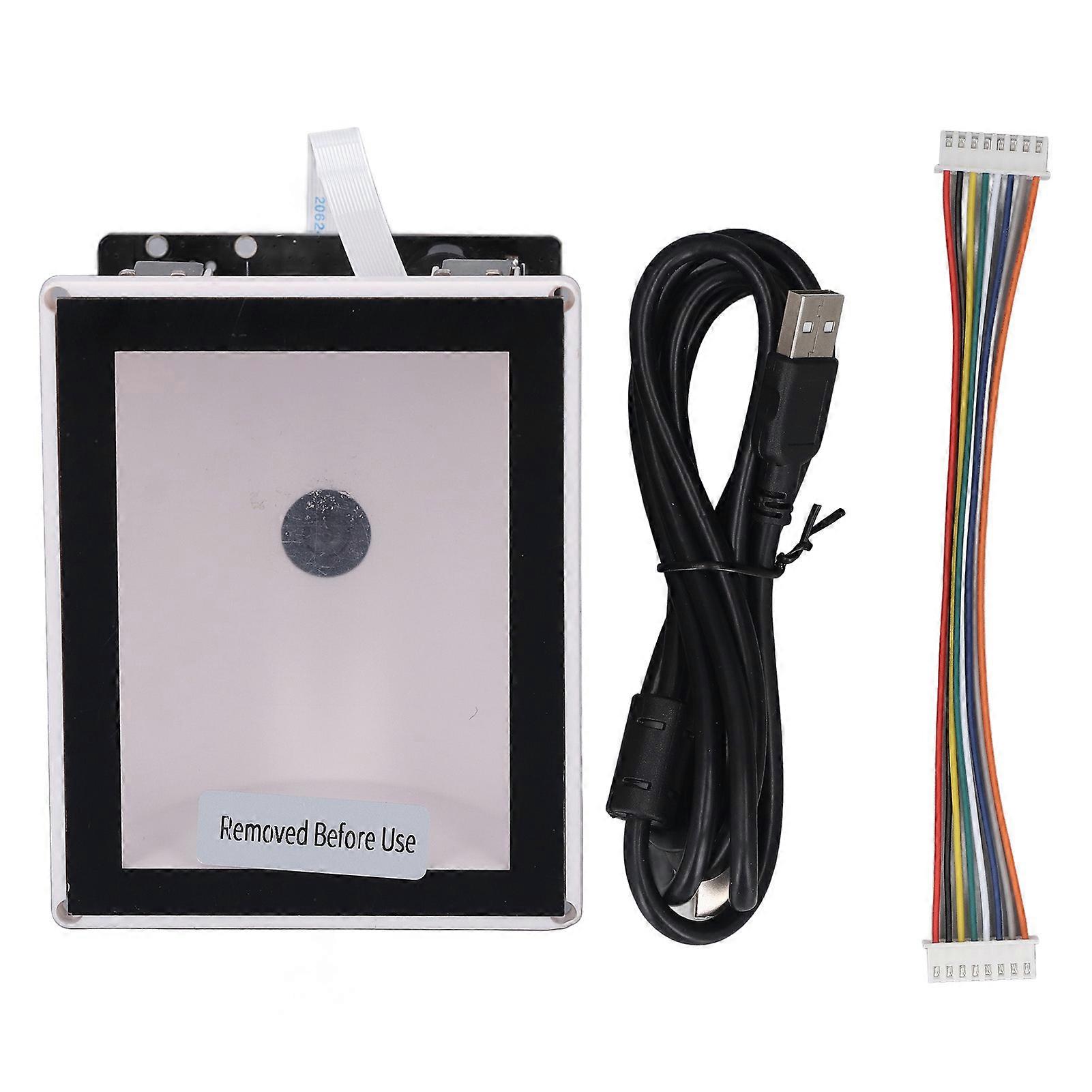 Embedded Barcode Scanner Automatic Sensing USB Serial Port 1D 2D Barcode Reader for Ticket Machine Assembly Lines 5V‑20V