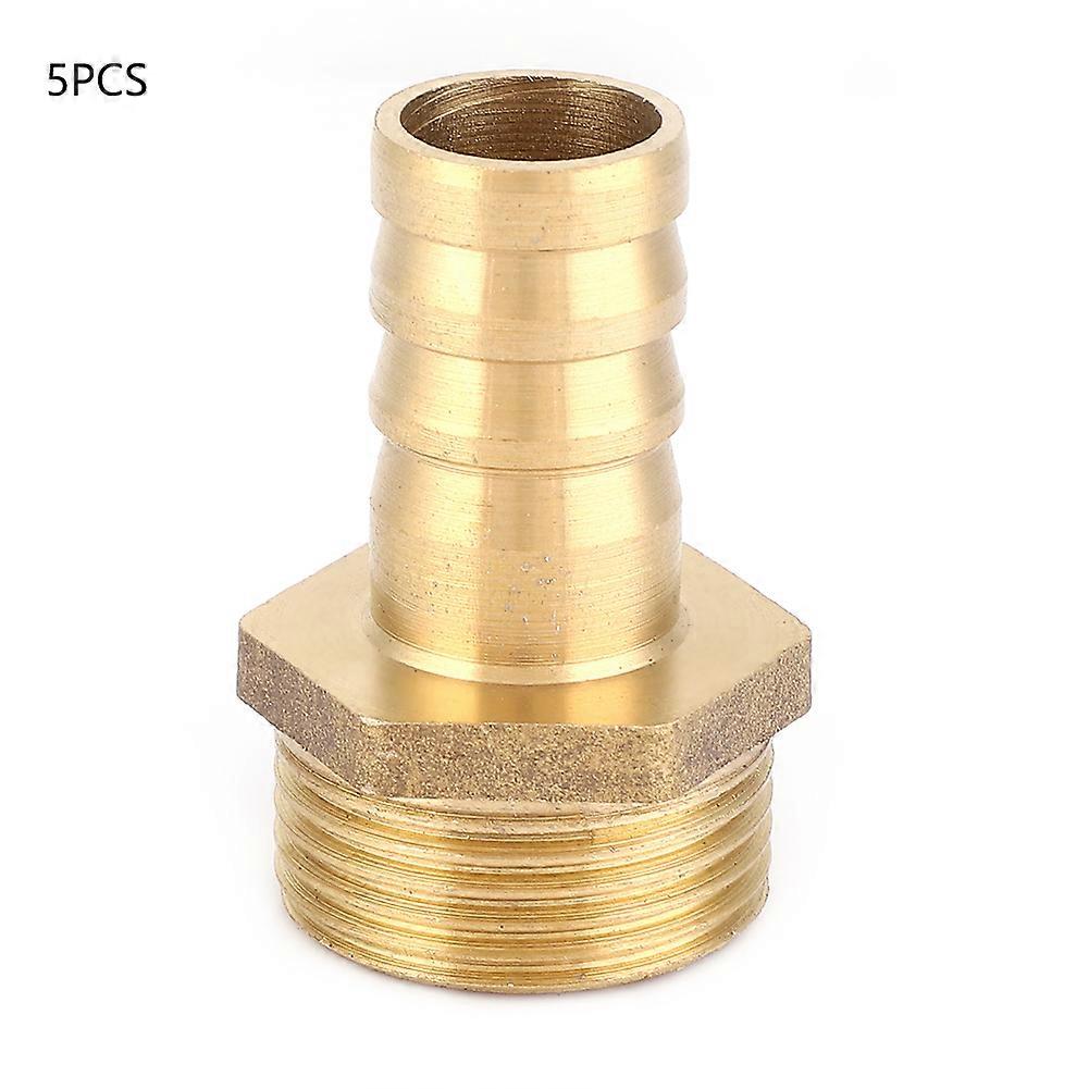 5Pcs BSP Male Thread Barb Brass Pipe Fitting Connector Joint Components PC16-06 (3/4)