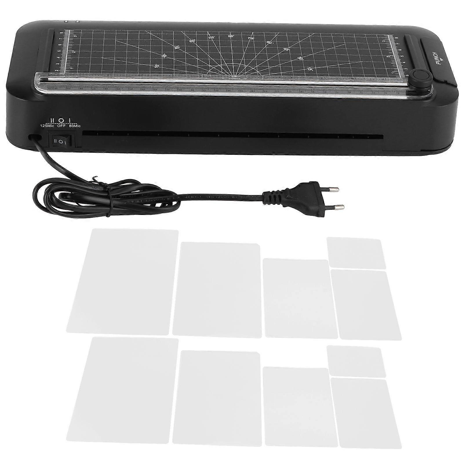 100W Laminator with 10 Lamination Bag Photo Automatic Laminating Machine EU Plug 220240V