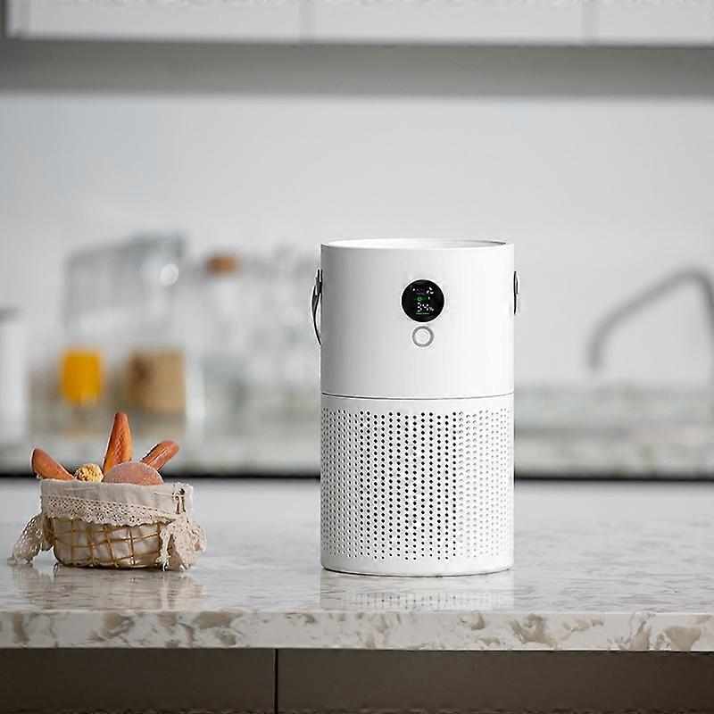 AP01 Home Desktop Smoke And Formaldehyde Removal Portable Disinfection Negative Ion Air Purifier AP01 Negative Ion Air Purifier(White)