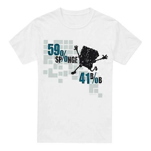 SpongeBob SquarePants Mens 59% Sponge 41% Bob T-Shirt