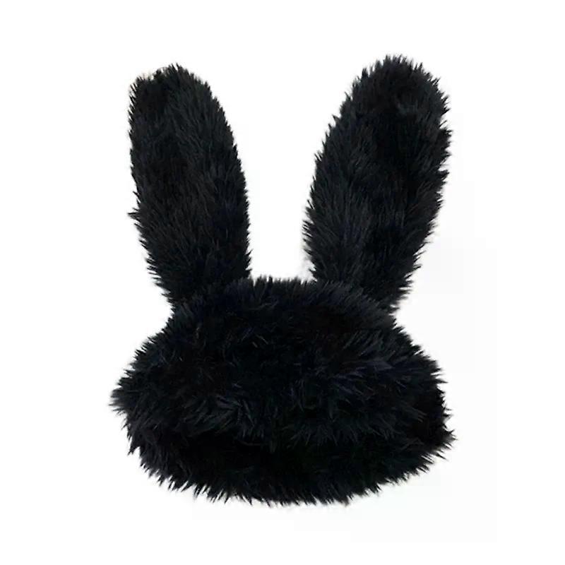 Cute Plush Bunny Ear Shape Hat Outdoor Windproof Skiing Hat For Girlfriend