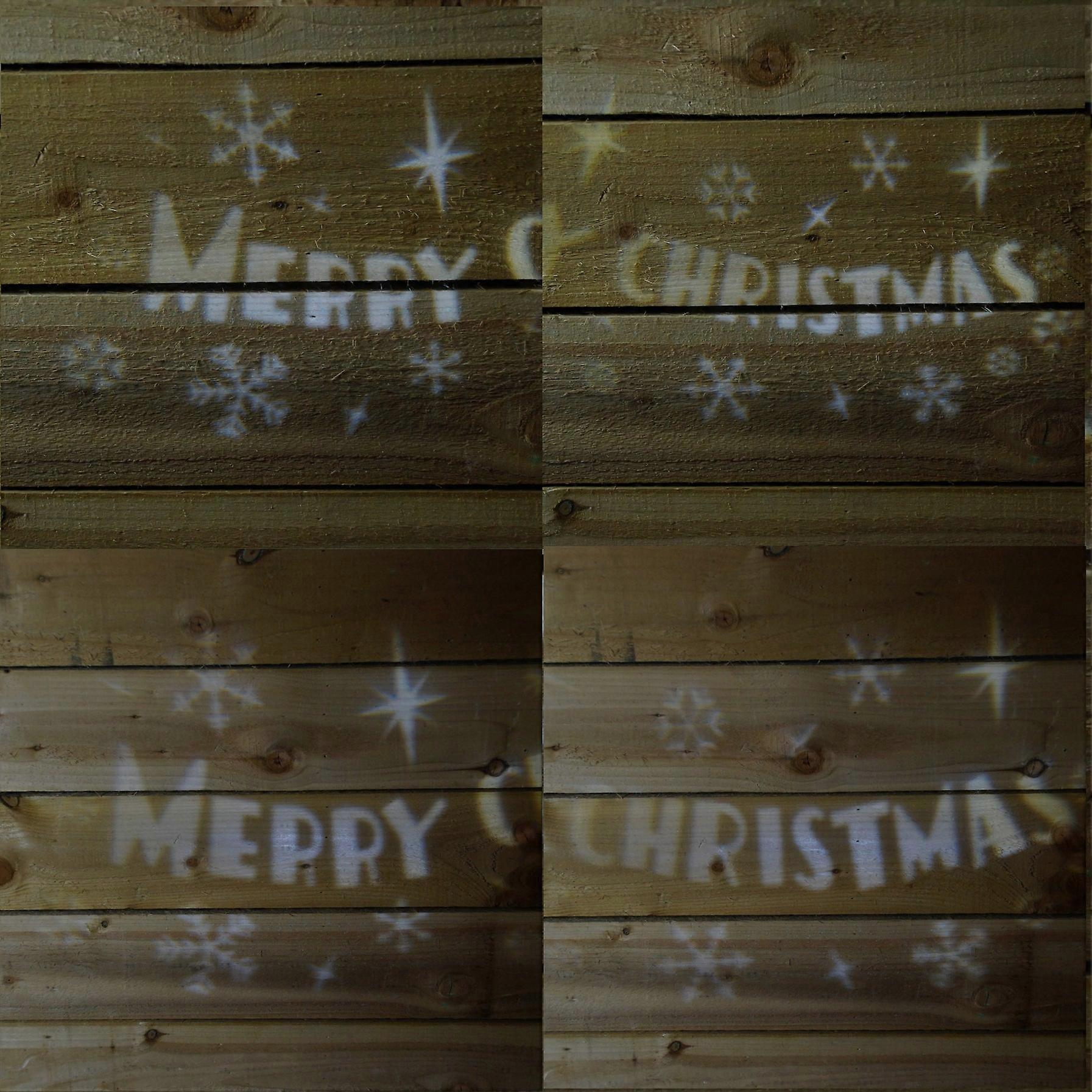 Cool White Led Outdoor Merry Christmas Projector Light With Rotating Effect