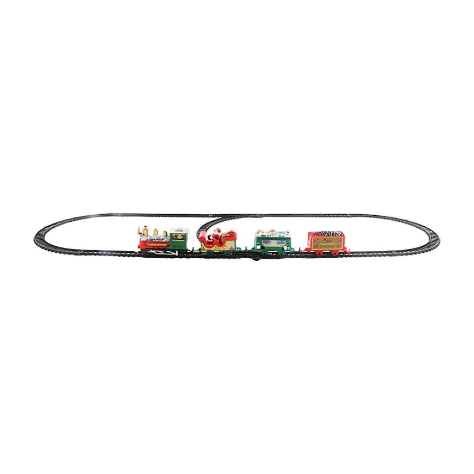 Classical Christmas Train Set with Railway Track for Kids Age 3 4 5 6 Years