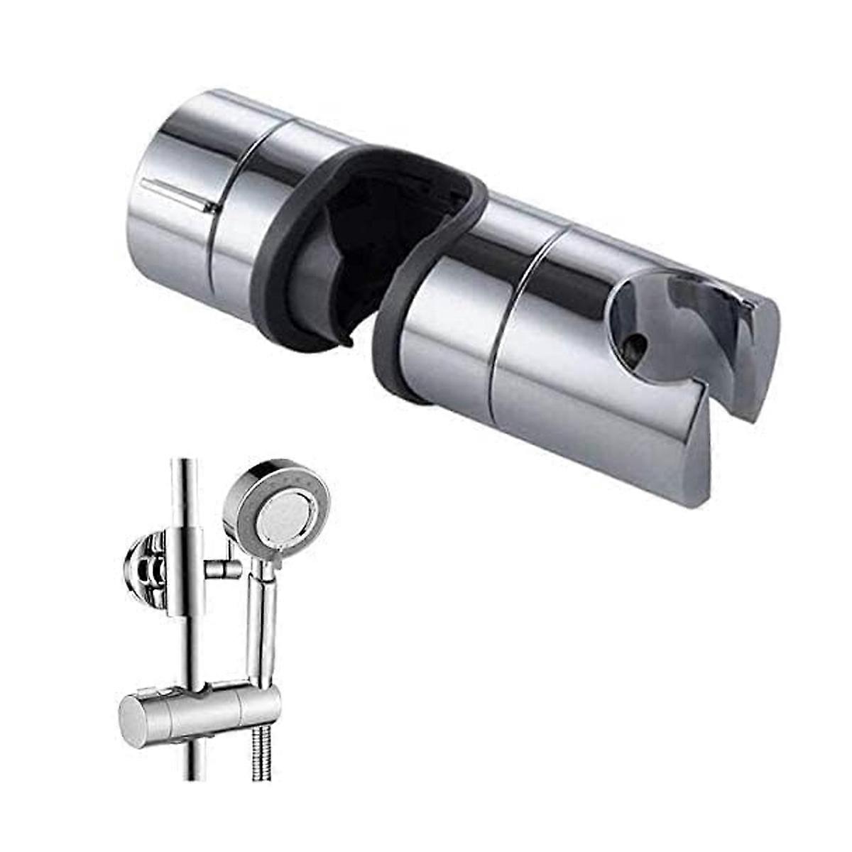 Replaceable Hand Shower Bracket, ABS Shower Head Holder, Diameter 18 - 25mm Adjustable (Gray)