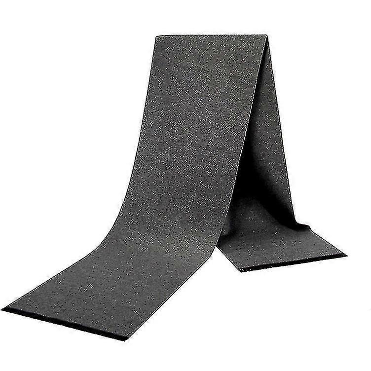 Solid Color Scarf Men's Warm  Ick Scarf, Dark Gray