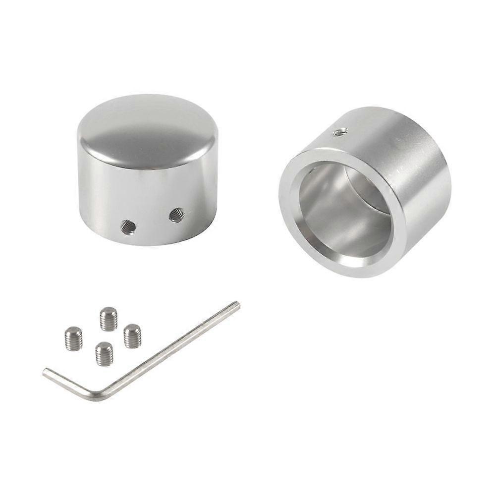 Front Axle Nut Covers, Aluminum Axle Nut Caps for VRSC Softail Dyna Super Glide XL 883 1200