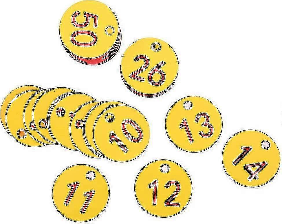 Numbered Label, Sheep Ear Tags Beekeeping Husbandry Hanging Numbered Tag Labels Farm Livestock Breeding Supplies(1-100) -Ayane