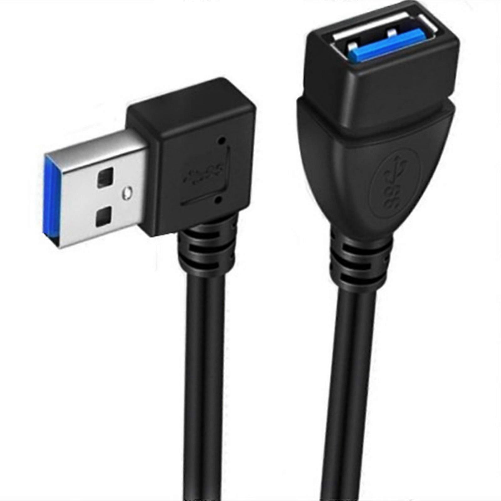 USB3.0 Extension Cable 90 Degree Angled USB3 Cable USB Adapter Extender Cord for Flexible and Stable Connection 20CM