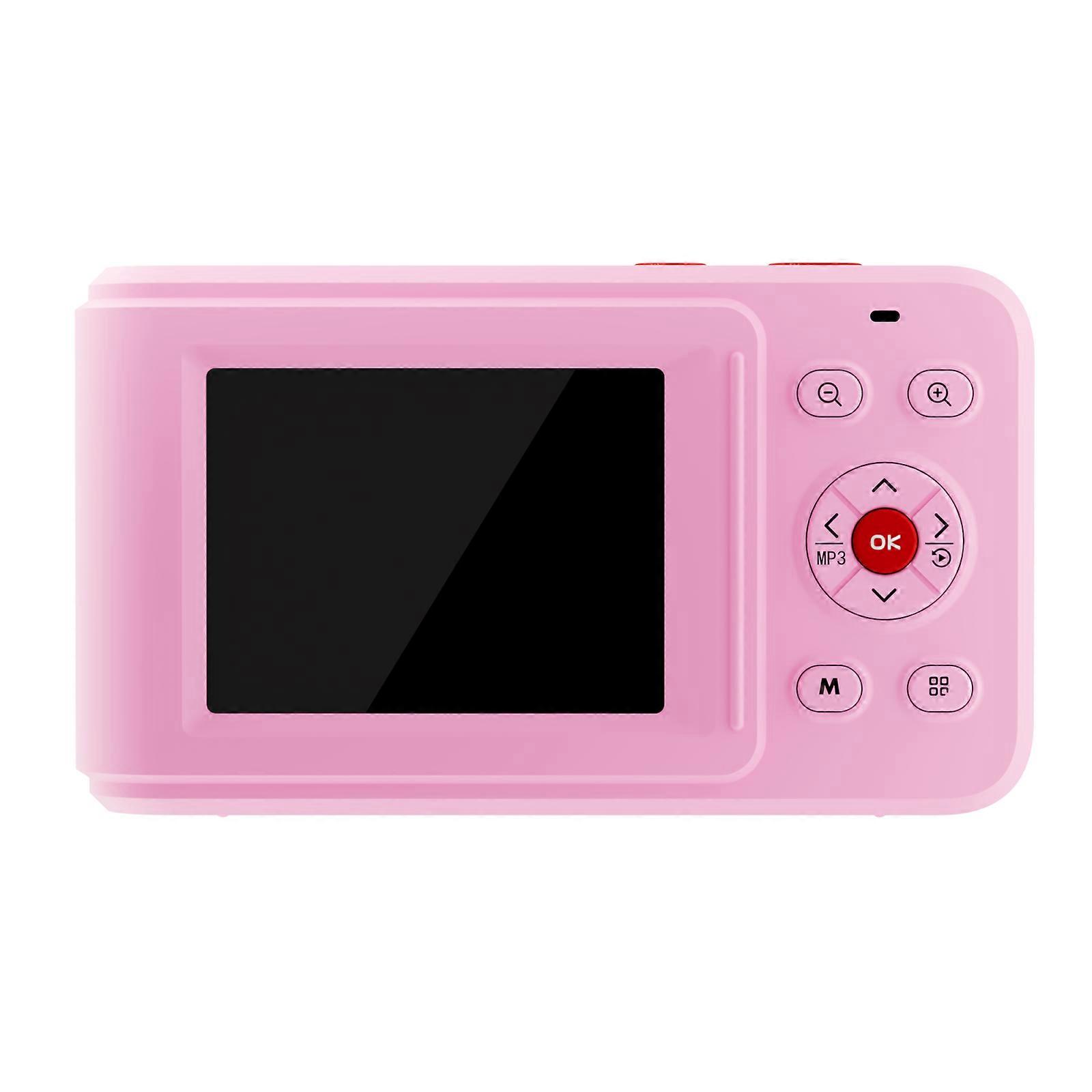 Fotocamera digitale a doppio schermo XJ02 con funzione del lettore MP3 Fotocamera digitale ad alta definizione con doppio display per la fotografia rosa rossa