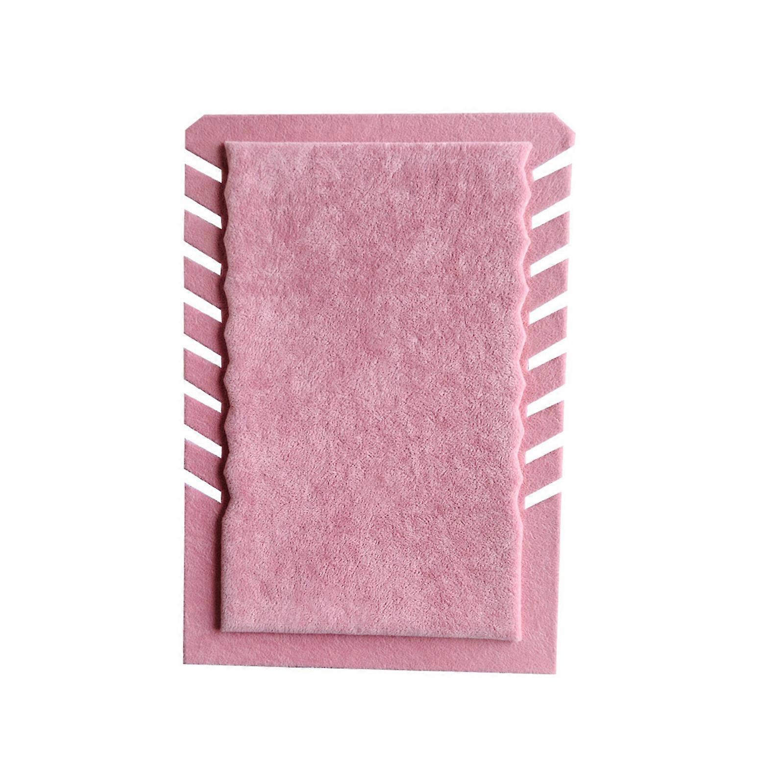 Elegant Jewelry Display Organizers Practical Necklace Display Stand Holder With Soft Flannel Materials For Protect  Pink