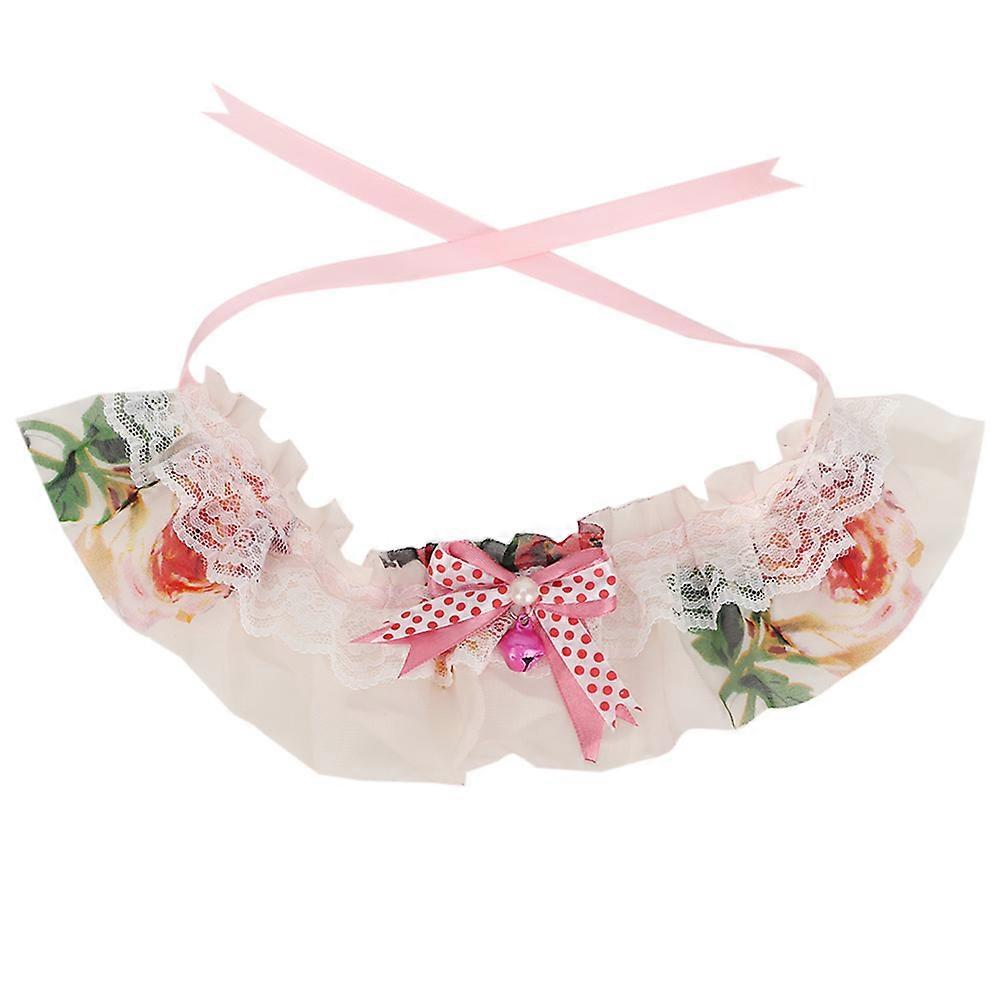 Pet Dog Puppy Lace Collars for Photography, Soft Saliva Towel Material, Decorative Props, Adjustable Size, Elegant Design