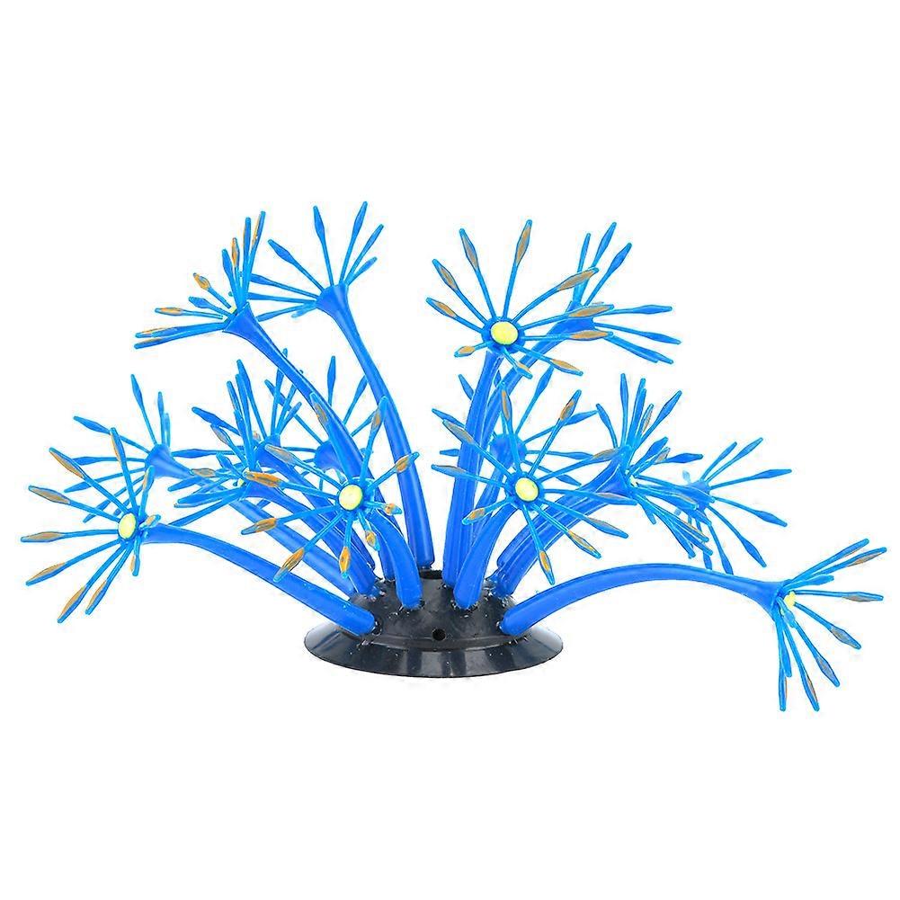 Coral Plant Ornament Vivid Artificial Decoration for Aquarium Fish Tank, 10 Inch, Colorful Underwater Landscape