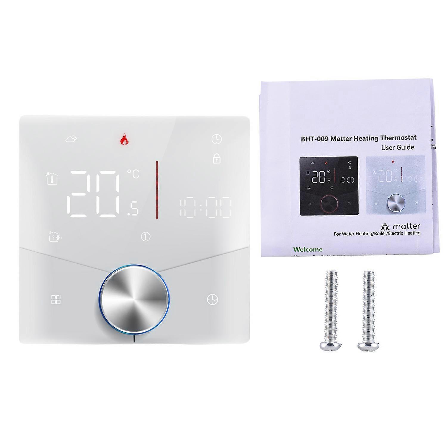 Wireless Matter Thermostat für die Heizung von Wasser-/Gaskesseln mit APP und Sprachassistent Control C