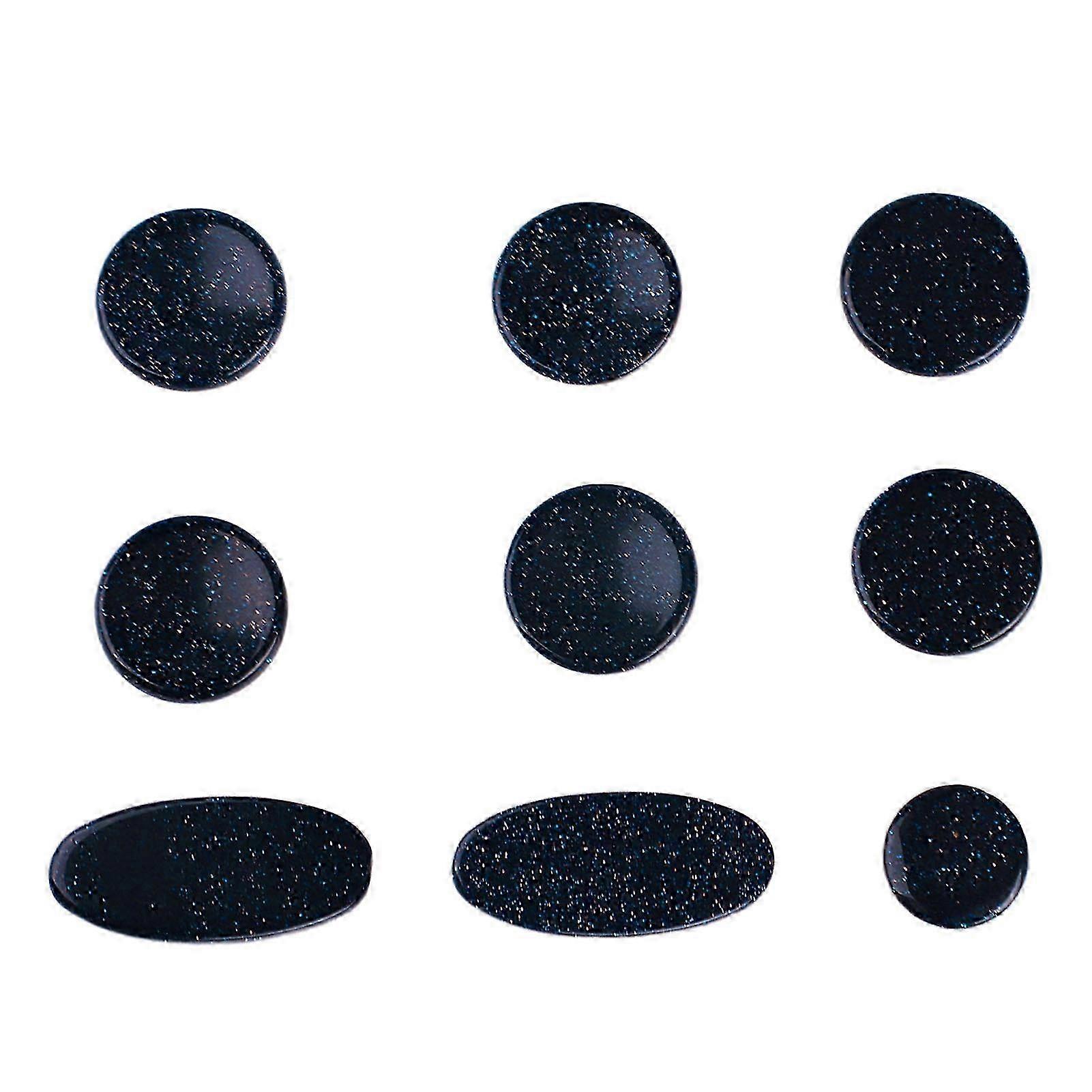 9PCS Saxophone Finger Pads Saxophone Key Buttons Musical Instrument Accessories Multiple Sizes C356 Dark Blue