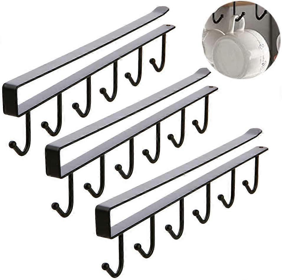 Under Cabinet Mug Hanger, Multifunctional Kitchen Hook, Easy Installation