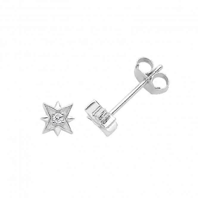 Acotis Silver Stud Earrings Star G51316